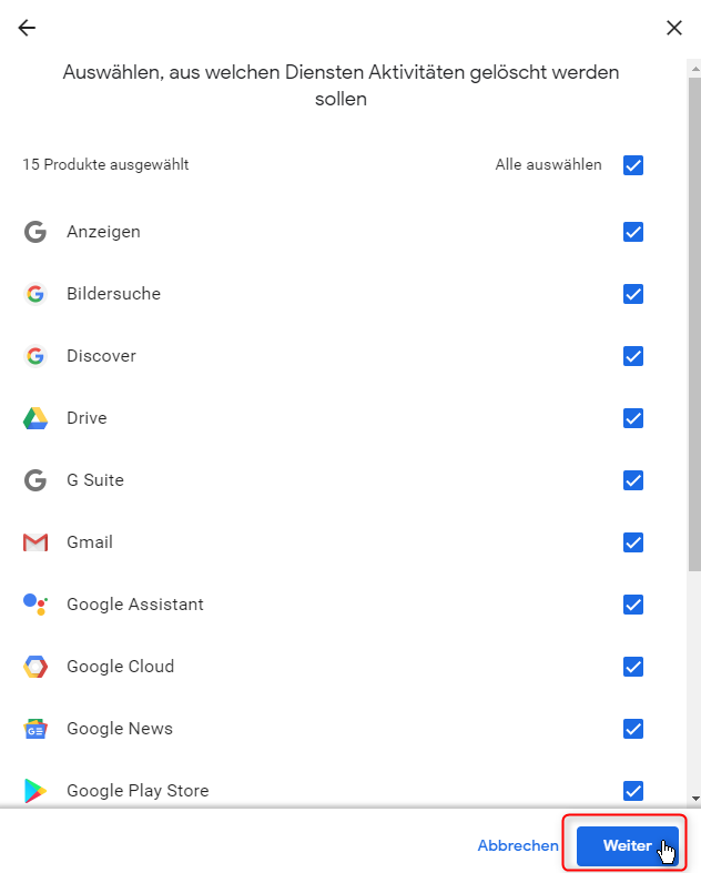 Google Browserverlauf löschen - PC und Handy | VANDERELBE.de